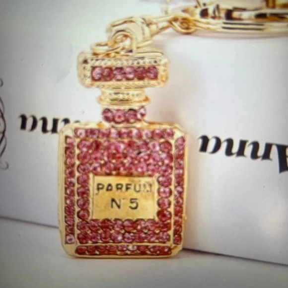 Rhinestone Perfume Keychain - Picture 7 of 8